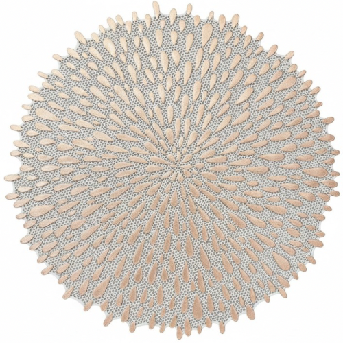Droplet Flower Metallic Table Placemats