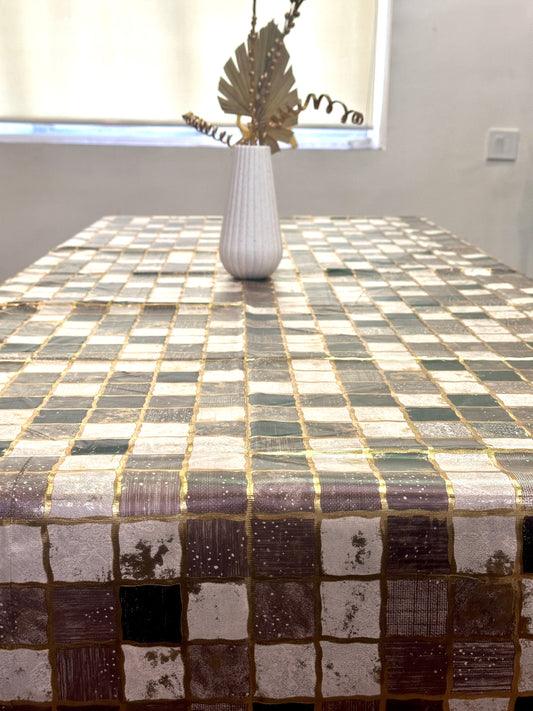 Colour Box Metallic Table Covers (Wine)