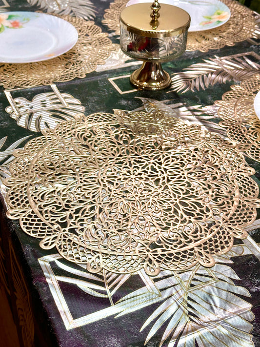 Mandala Metallic Table Mats