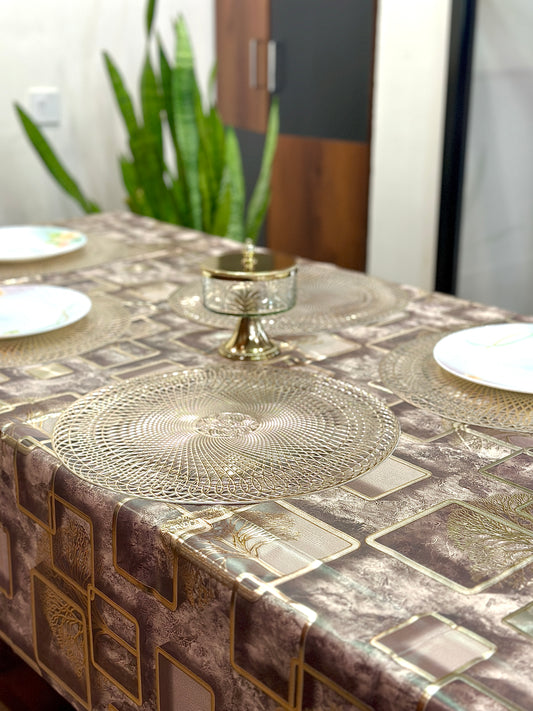 3d Look Tree Metallic Table Cover