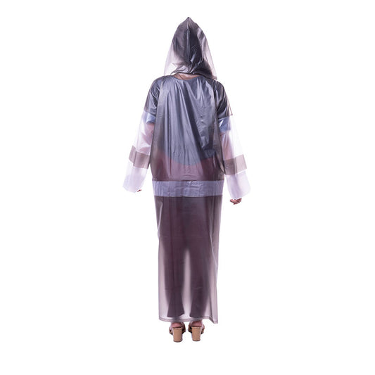 Ladies Waterproof Long Sleeves Raincoat Fashionesta - Transparent