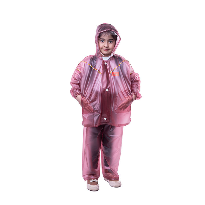 Kids Waterproof Long Sleeves Rainsuit Ferrari Junior Raincoat - Brown