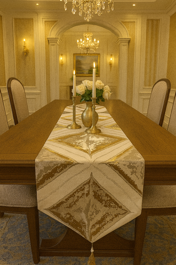 Premium Swirl Runners (Cream Gold)