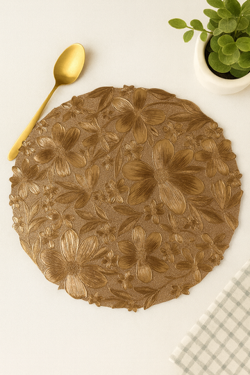 Floral Bee Metallic Placemats