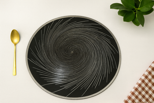 Swirl Metallic Embossed Mat