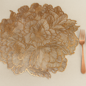 Flower Passion Metallic Table Mats