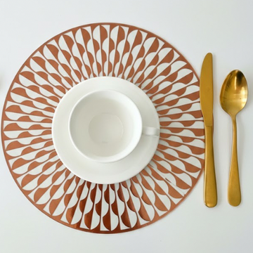 Swirl Spiral Metallic Table Placemats