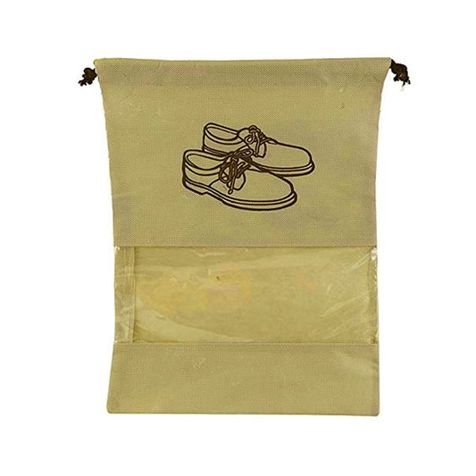 Shoe Pouch Window Yellow (Pack of 12)