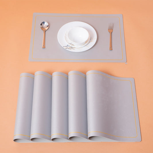 Fancy Table Mat Classy Rectangle Grey