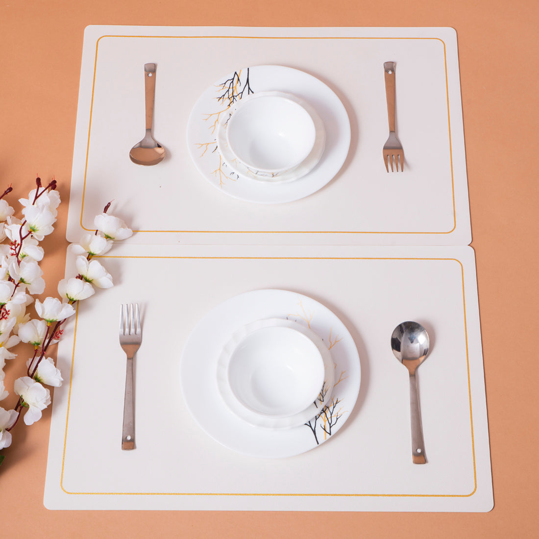 Fancy Table Mat Background Fancy Table Mat Classy Rectangle White