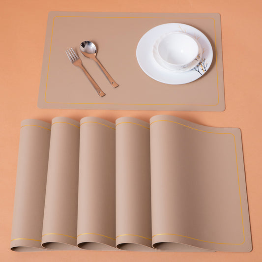 Fancy Table Mat Classy Rectangle Chocolate